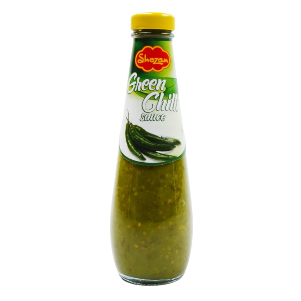 Shezan Green Chilli Sauce Glass Bottle 24x300g 