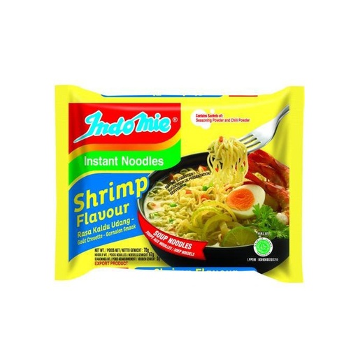 Indomie Shrimp Noodles 40x70gr