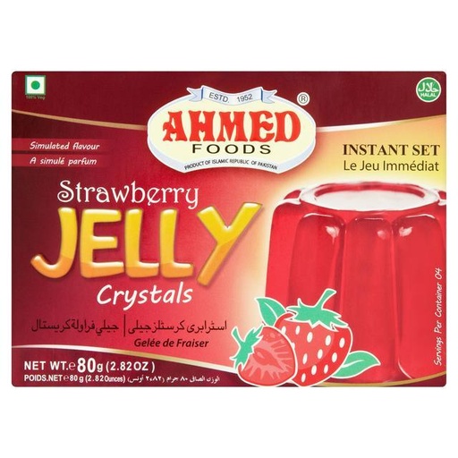 AHMED Jelly Strawbery 12x85g