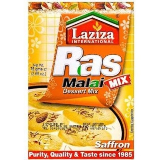 Laziza Rasmalai Saffron 6x75g