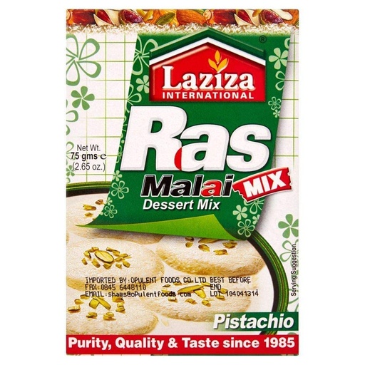 Laziza Rasmalai Pistachio 6x75g