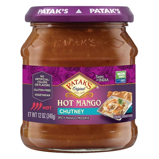 Patak's Chutney Mango Ex.Hot 6x340g