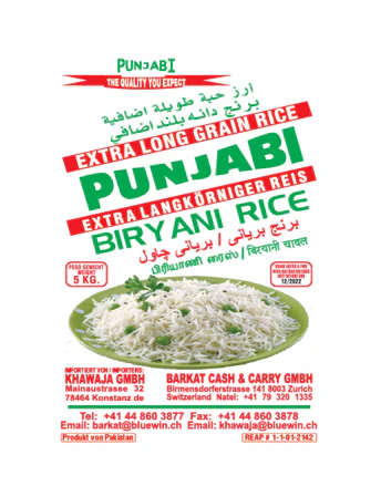 Punjabi Rice Ext Long Grain Biryani Rice 4x5Kg (AKTION)