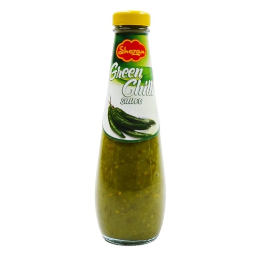 Shezan Green Chilli Sauce Glass Bottle 24x300g 